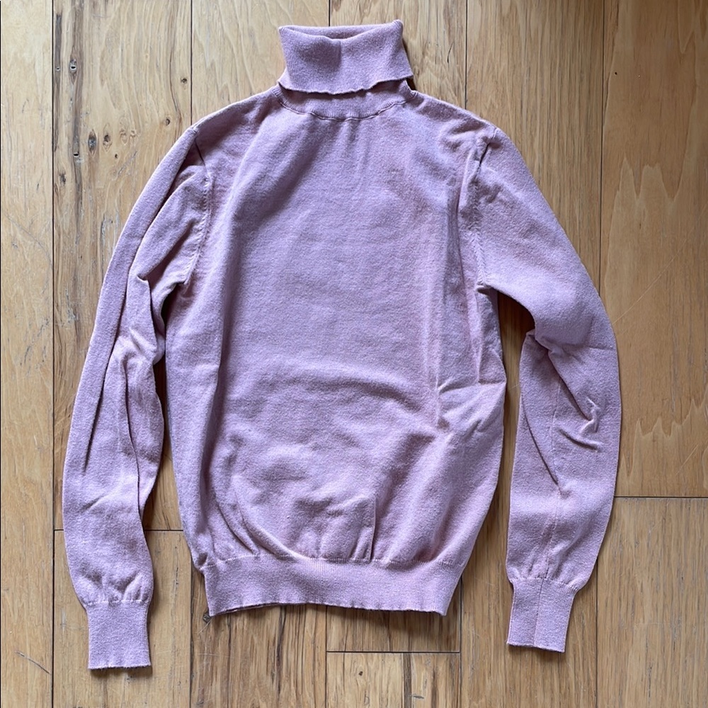 Pink Turtleneck Sweater